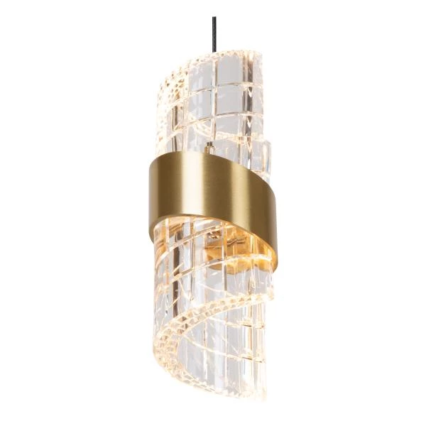 Lucide KLIGANDE - Hanglamp - Ø 25 cm - LED Dimb. - 3x8W 2700K - Mat Goud / Messing - detail 2